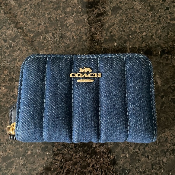 Coach Accessories - Coach denim coin case / card case